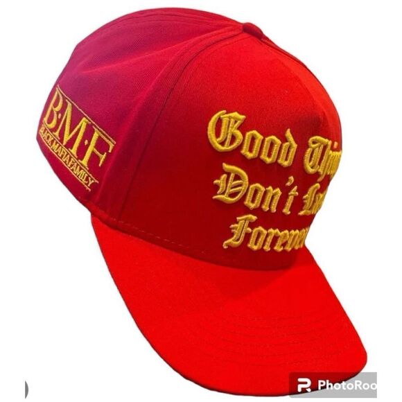 YTS Good Things Don't Last Forever Snapback Hat-Red - Picture 7 of 10